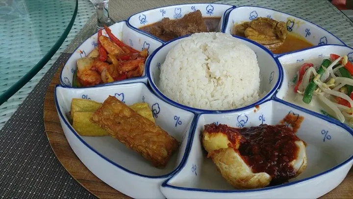 Hasil analisis AI untuk nasi padang rendang